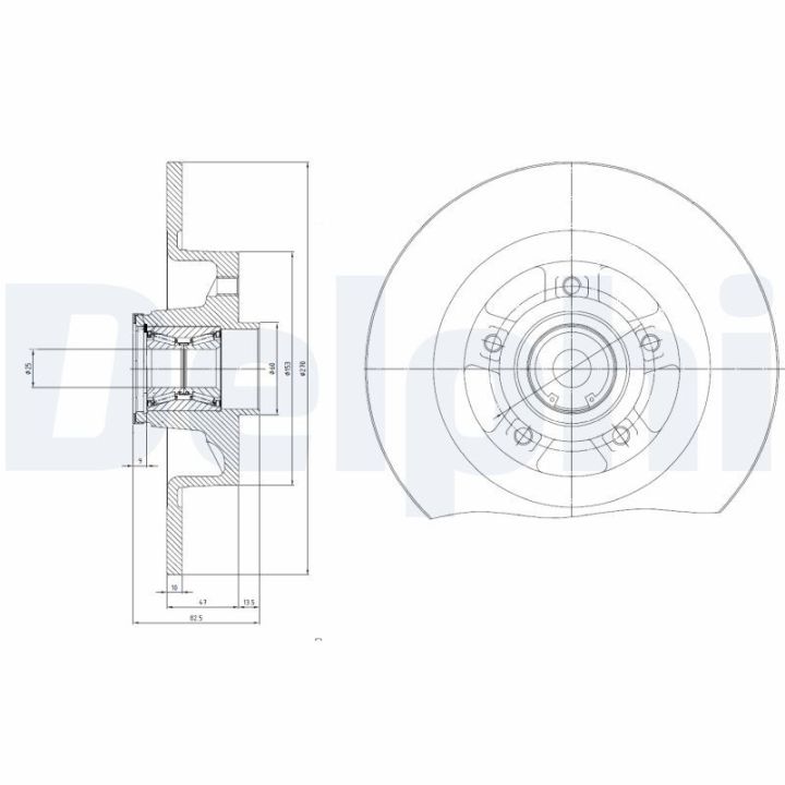 Stabdžių diskas DELPHI BG9115RSC