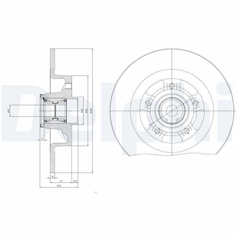 Stabdžių diskas DELPHI BG9115RSC