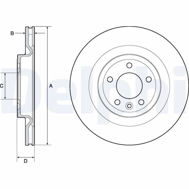 Stabdžių diskas DELPHI BG9146C