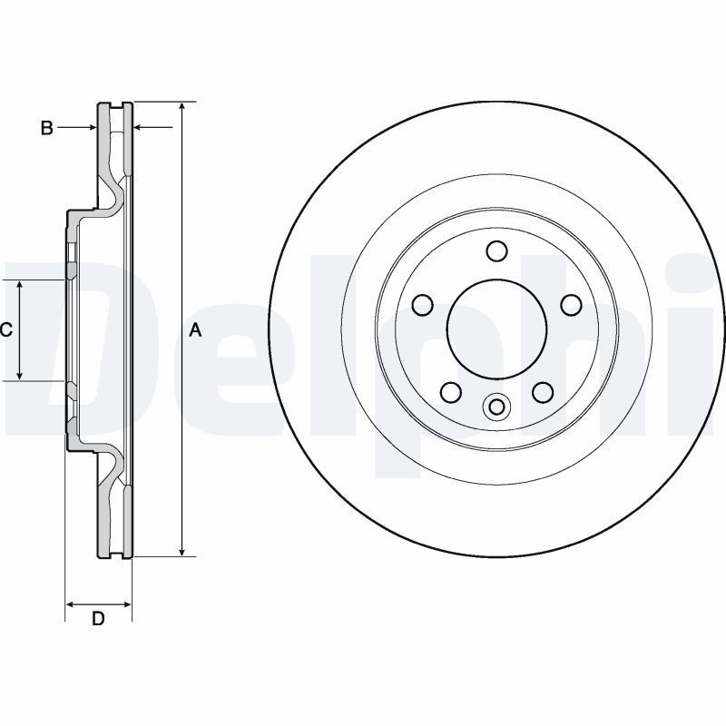 Stabdžių diskas DELPHI BG9146C