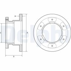Stabdžių diskas DELPHI BG9201
