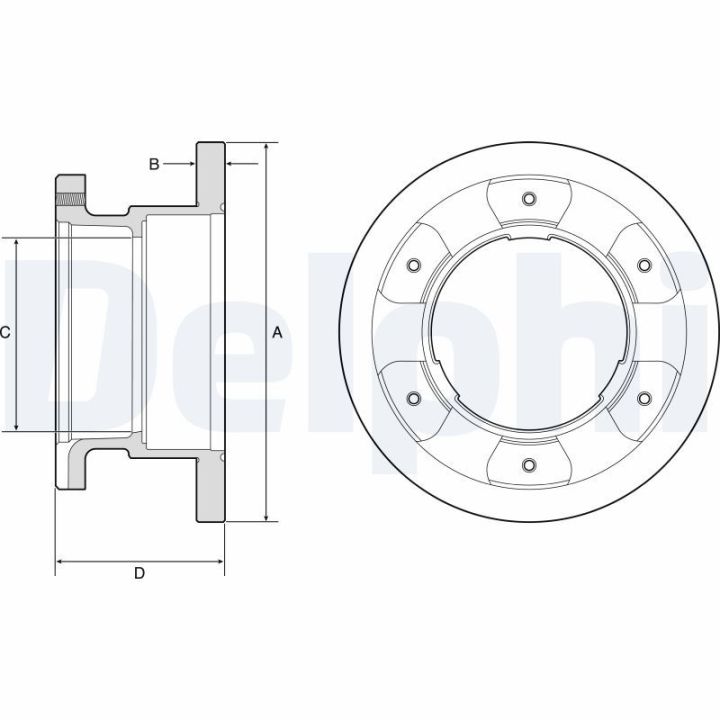 Stabdžių diskas DELPHI BG9201