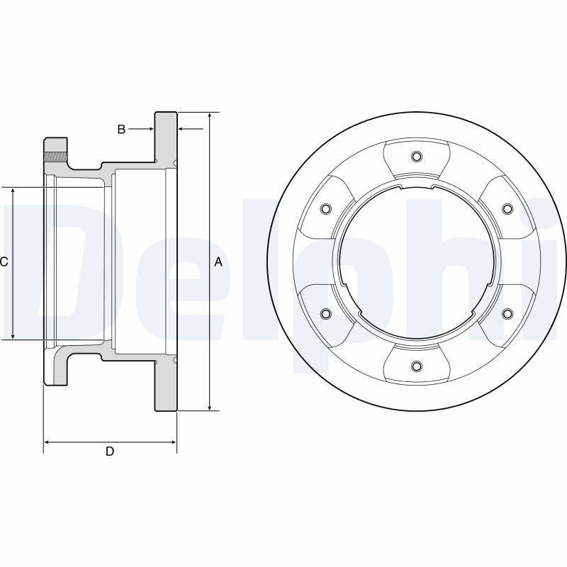 Stabdžių diskas DELPHI BG9201