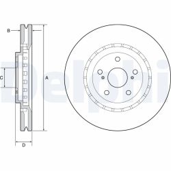 Stabdžių diskas DELPHI BG9219C