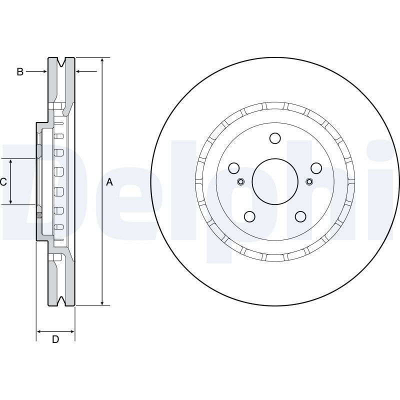 Stabdžių diskas DELPHI BG9219C