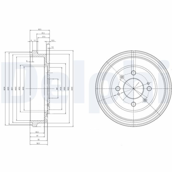 Stabdžių būgnas DELPHI BF280