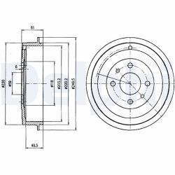 Stabdžių būgnas DELPHI BF413