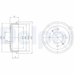 Stabdžių būgnas DELPHI BF435