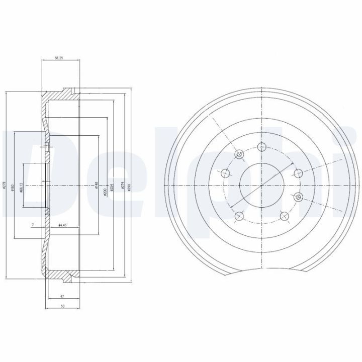 Stabdžių būgnas DELPHI BF460
