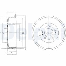 Stabdžių būgnas DELPHI BF520
