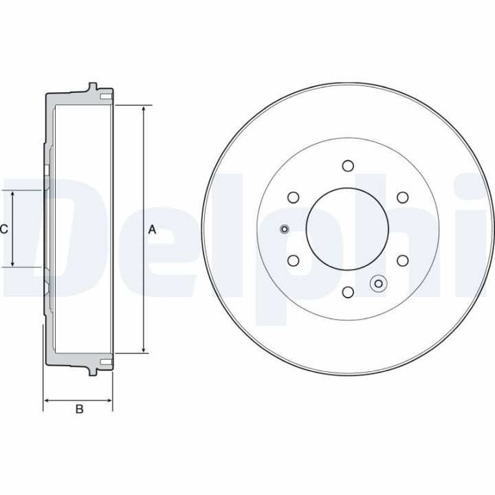 Stabdžių būgnas DELPHI BF527