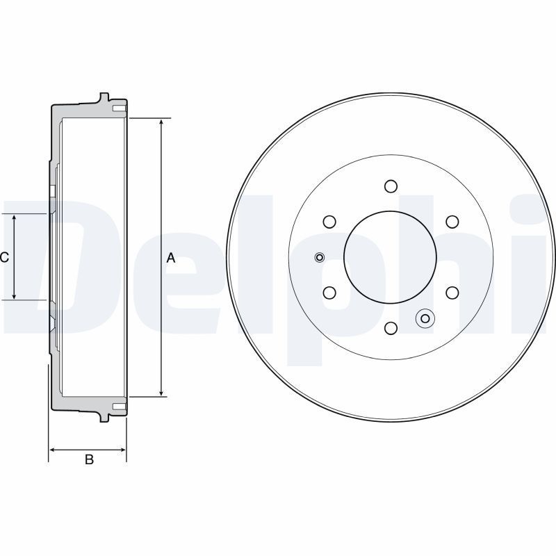 Stabdžių būgnas DELPHI BF527