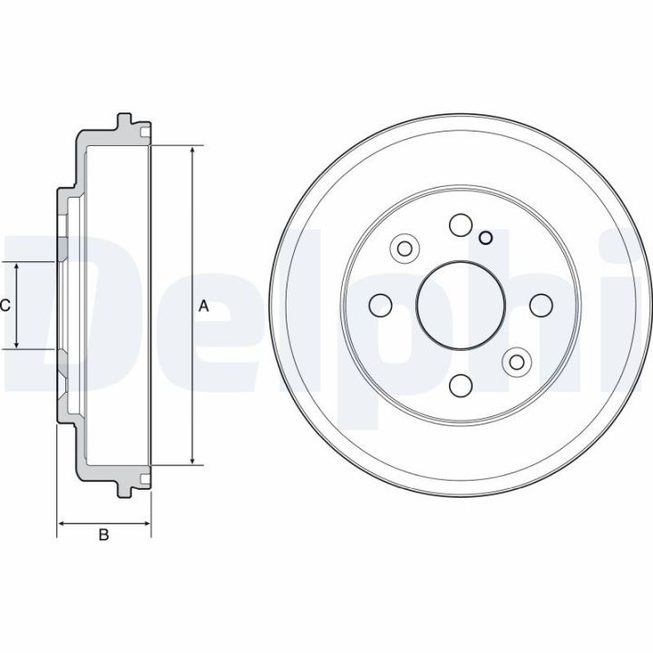 Stabdžių būgnas DELPHI BF542