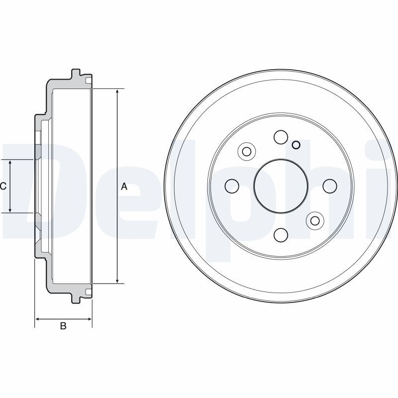 Stabdžių būgnas DELPHI BF542