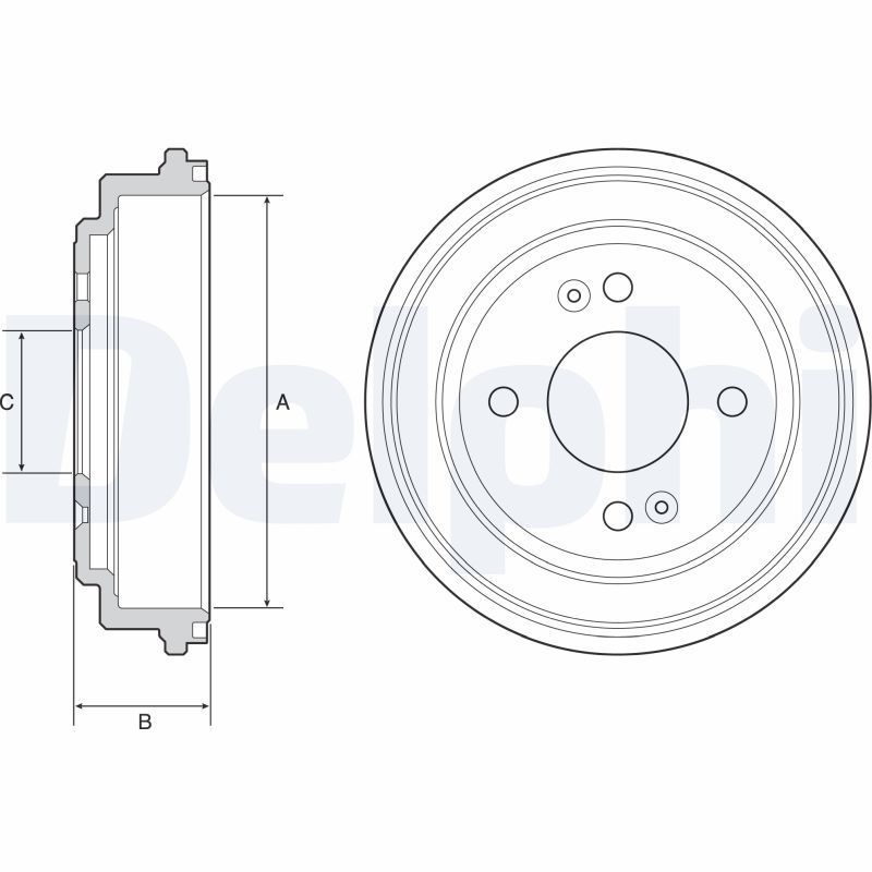 Stabdžių būgnas DELPHI BF551