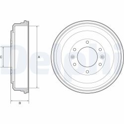 Stabdžių būgnas DELPHI BF555