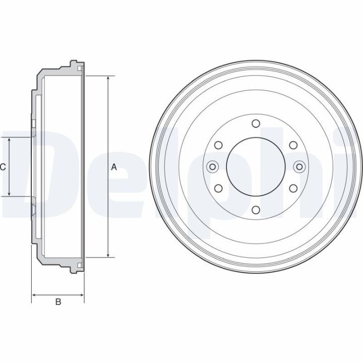 Stabdžių būgnas DELPHI BF555