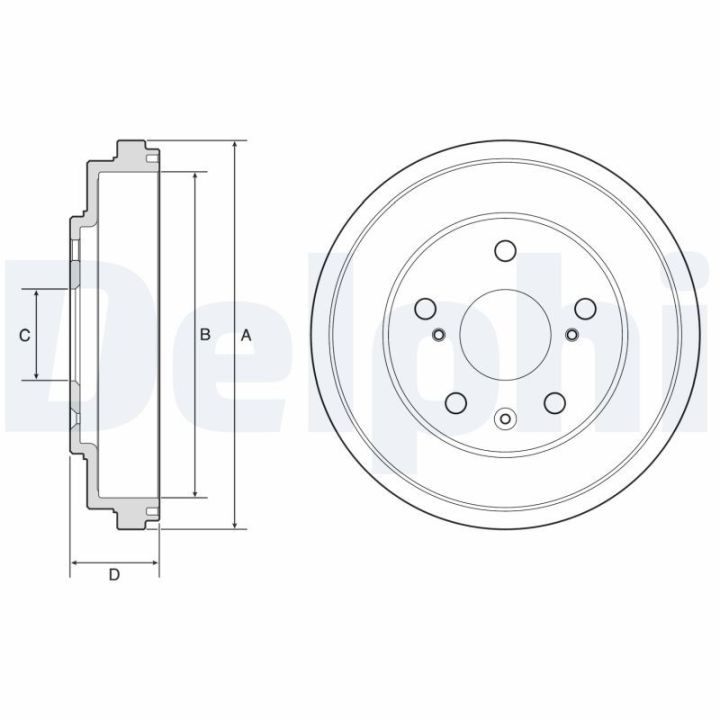 Stabdžių būgnas DELPHI BF572
