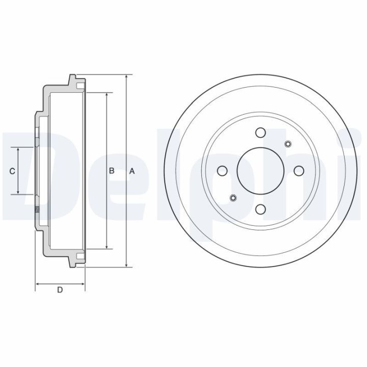 Stabdžių būgnas DELPHI BF582