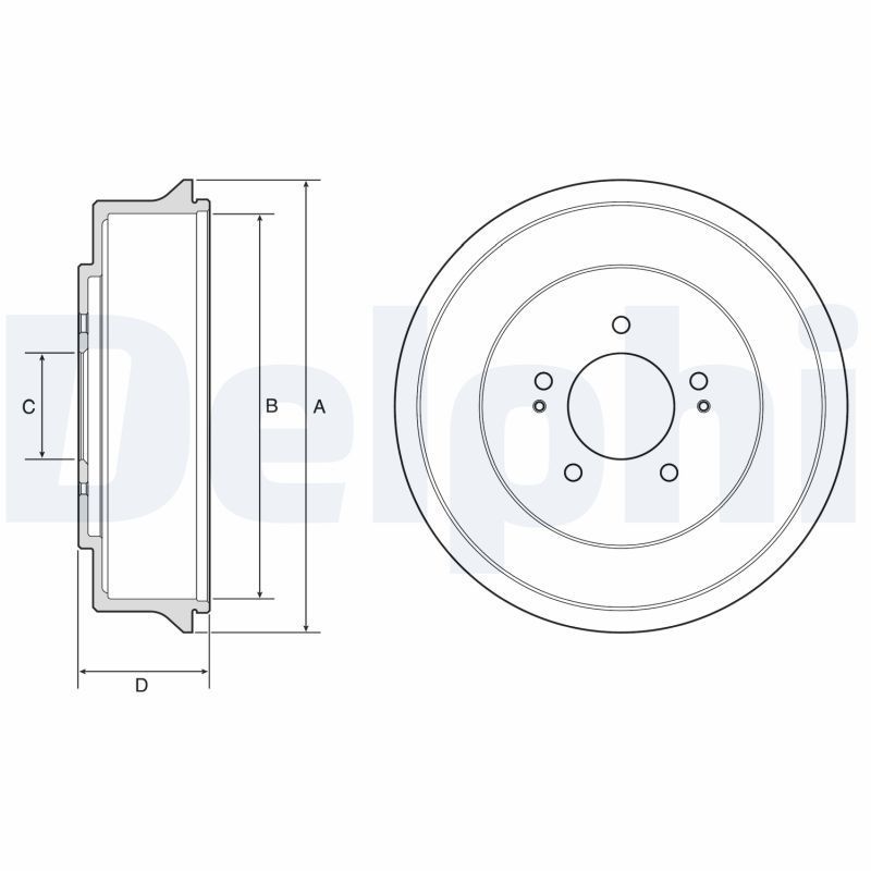 Stabdžių būgnas DELPHI BF585