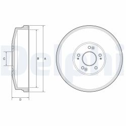 Stabdžių būgnas DELPHI BF593