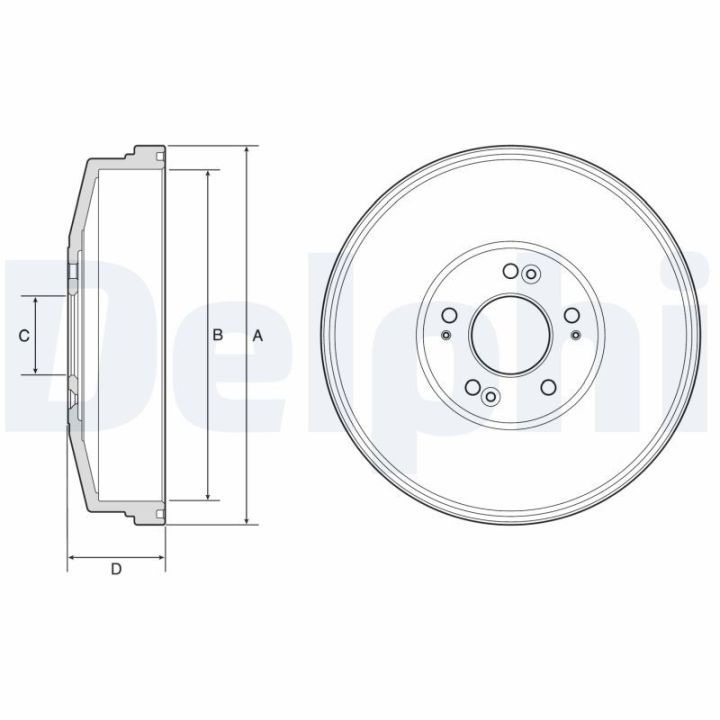 Stabdžių būgnas DELPHI BF593