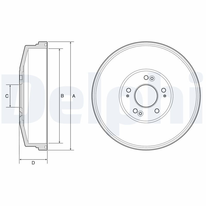 Stabdžių būgnas DELPHI BF593