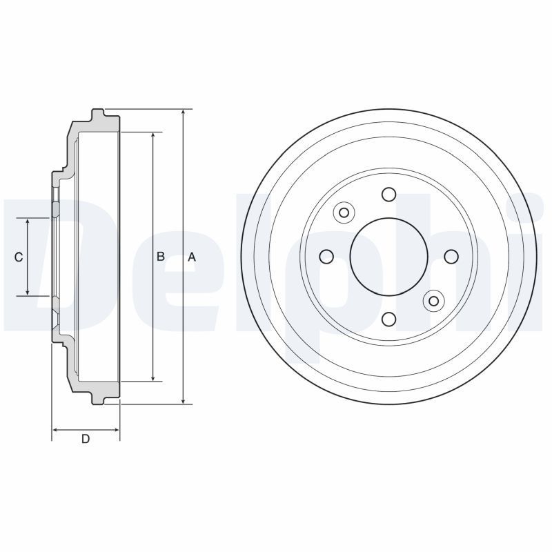 Stabdžių būgnas DELPHI BF598