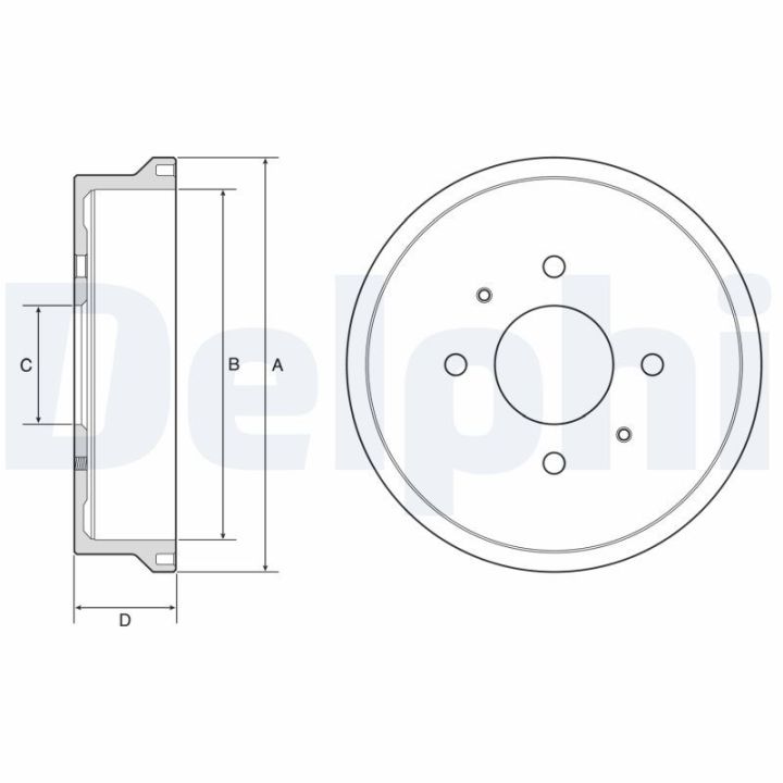 Stabdžių būgnas DELPHI BF604