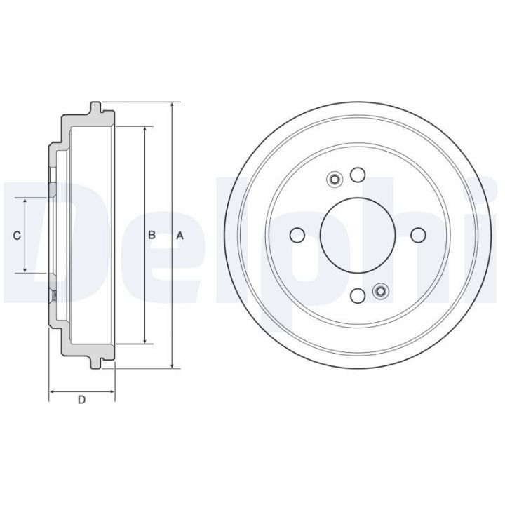 Stabdžių būgnas DELPHI BF612