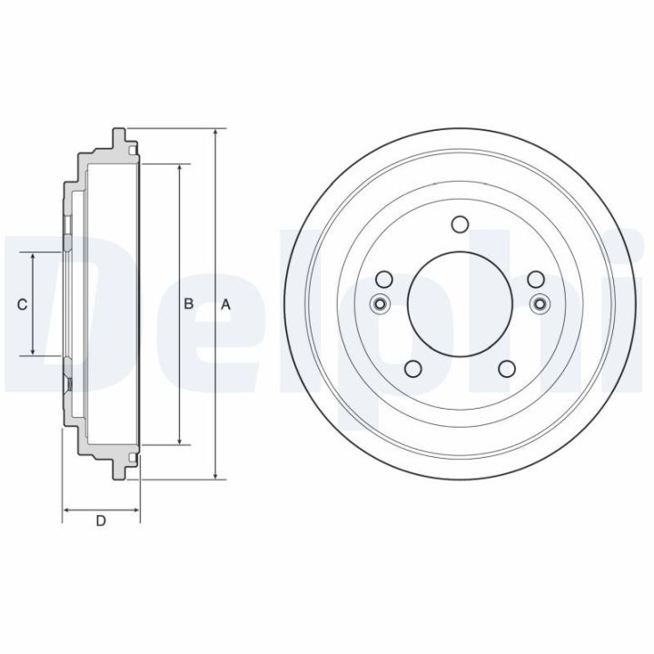 Stabdžių būgnas DELPHI BF613