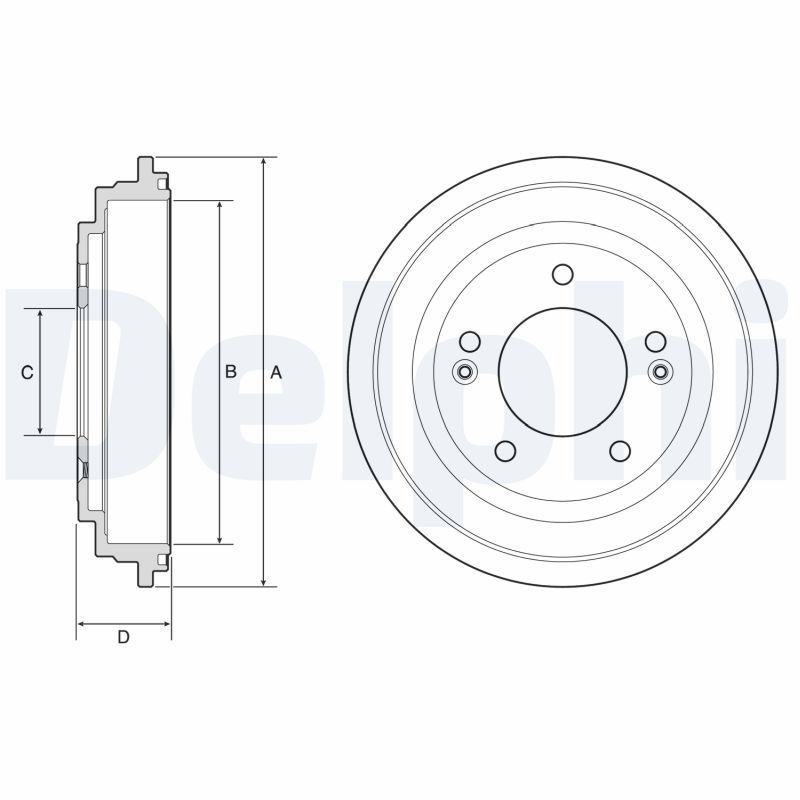 Stabdžių būgnas DELPHI BF613
