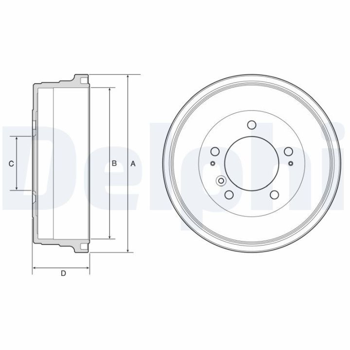 Stabdžių būgnas DELPHI BF628