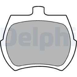Stabdžių trinkelių rinkinys, stovėjimo stabdys DELPHI LP10