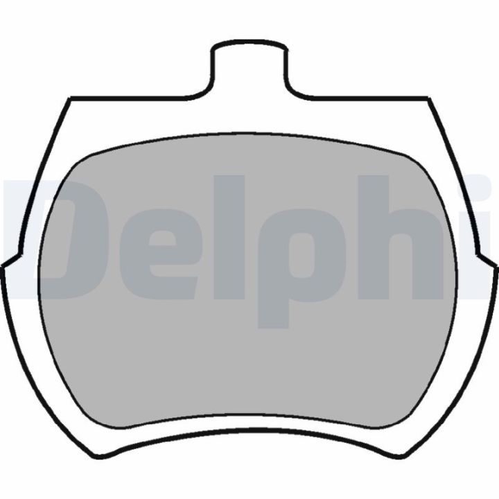 Stabdžių trinkelių rinkinys, stovėjimo stabdys DELPHI LP10