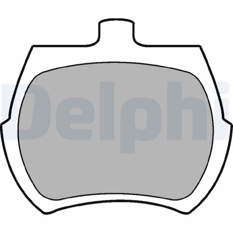 Stabdžių trinkelių rinkinys, stovėjimo stabdys DELPHI LP10