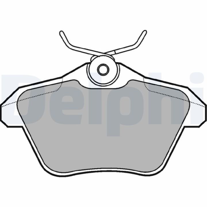 Stabdžių trinkelių rinkinys, diskinis stabdys DELPHI LP1018