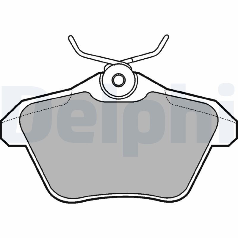 Stabdžių trinkelių rinkinys, diskinis stabdys DELPHI LP1018