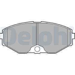 Stabdžių trinkelių rinkinys, diskinis stabdys DELPHI LP1058