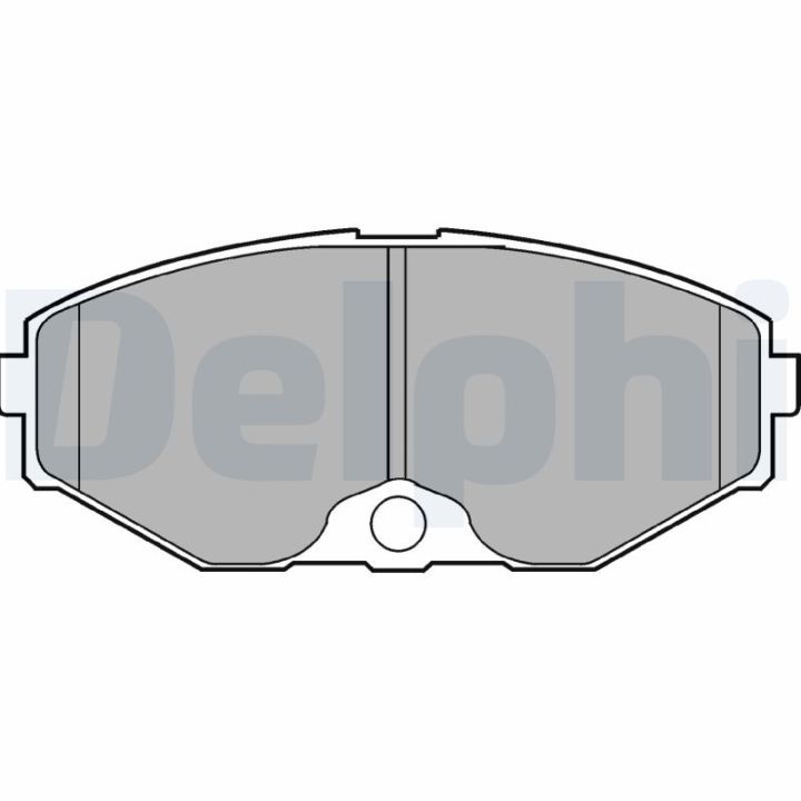 Stabdžių trinkelių rinkinys, diskinis stabdys DELPHI LP1058