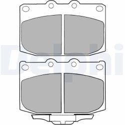 Stabdžių trinkelių rinkinys, diskinis stabdys DELPHI LP1060