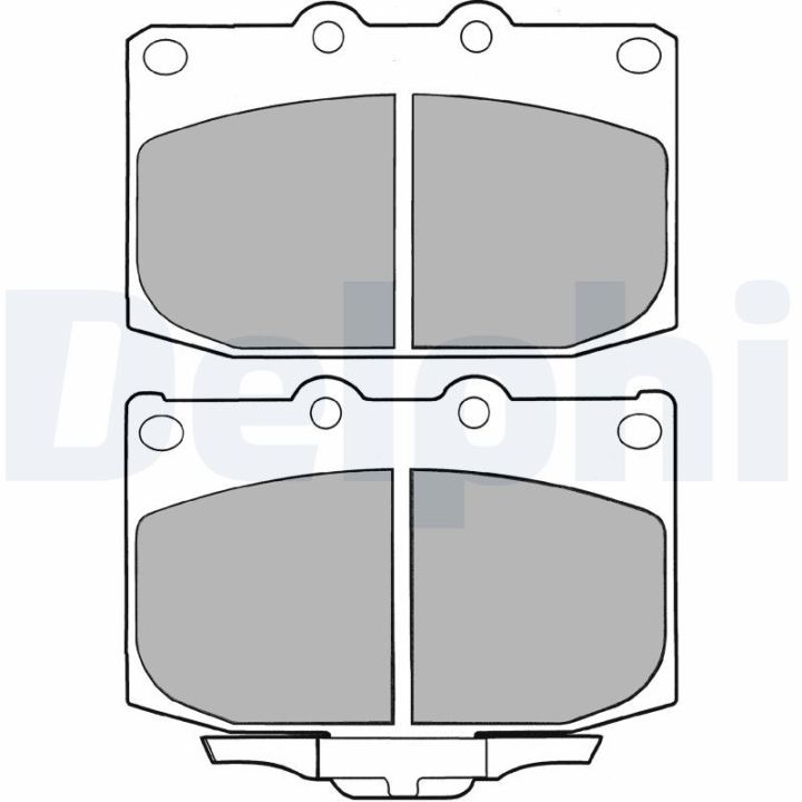 Stabdžių trinkelių rinkinys, diskinis stabdys DELPHI LP1060
