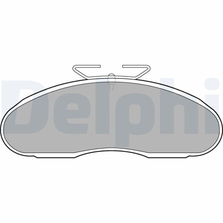 Stabdžių trinkelių rinkinys, diskinis stabdys DELPHI LP1098