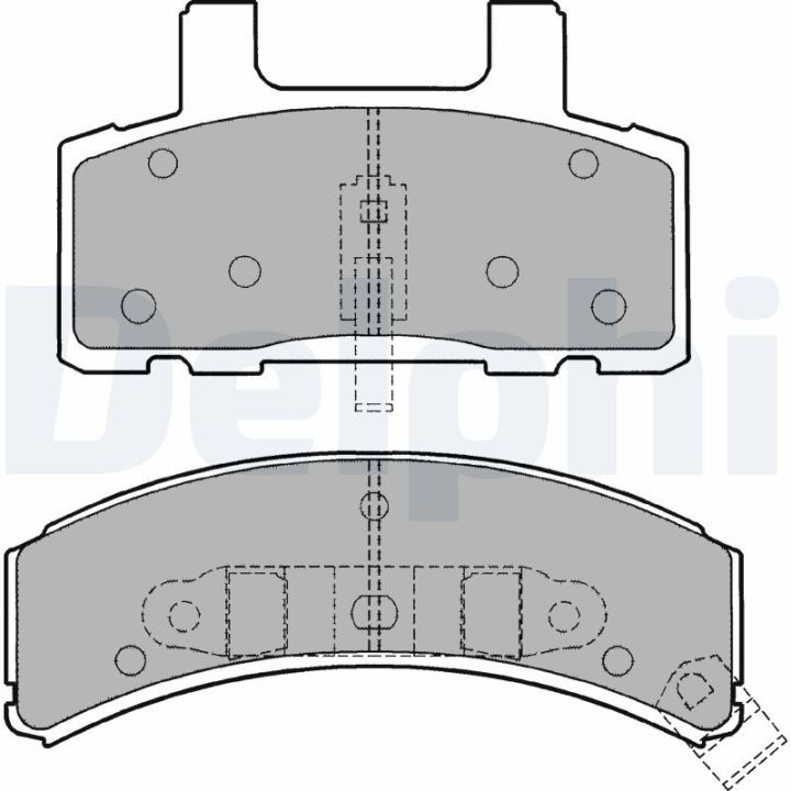 Stabdžių trinkelių rinkinys, diskinis stabdys DELPHI LP1167