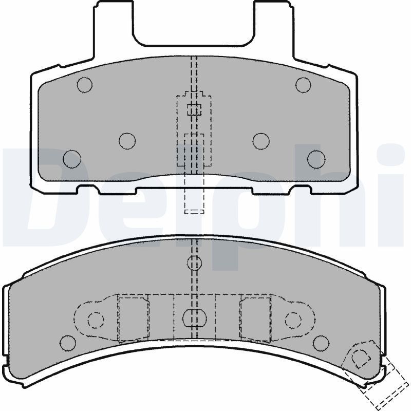 Stabdžių trinkelių rinkinys, diskinis stabdys DELPHI LP1167