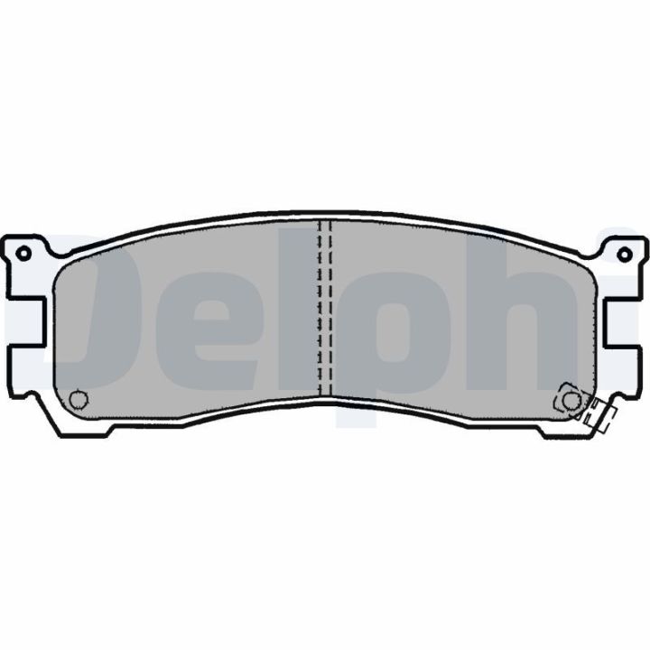 Stabdžių trinkelių rinkinys, diskinis stabdys DELPHI LP1190