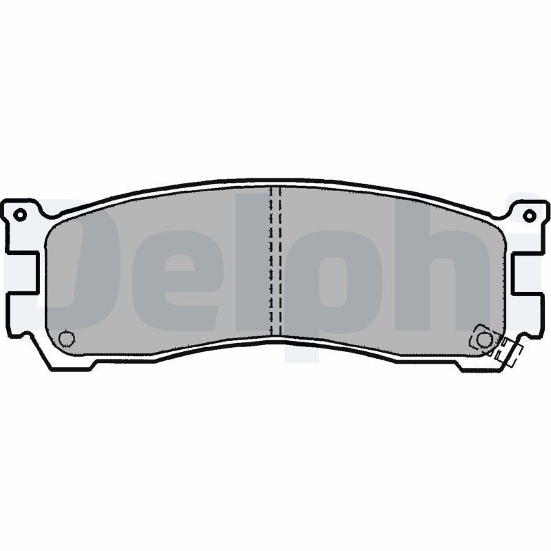 Stabdžių trinkelių rinkinys, diskinis stabdys DELPHI LP1190