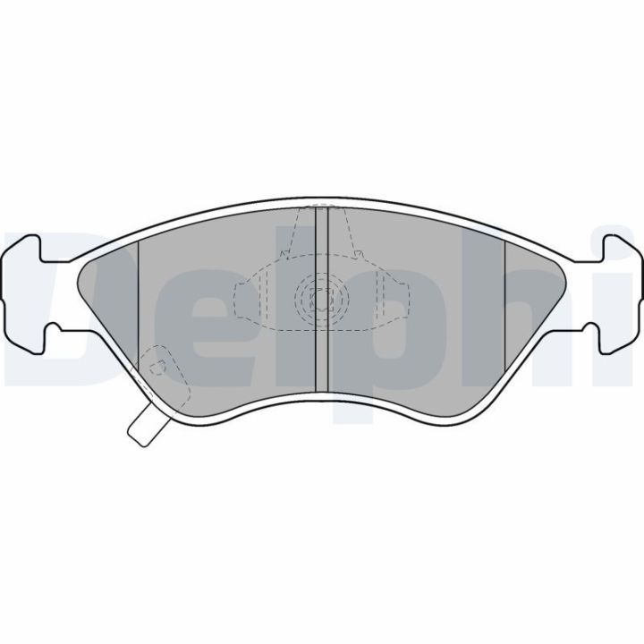 Stabdžių trinkelių rinkinys, diskinis stabdys DELPHI LP1303