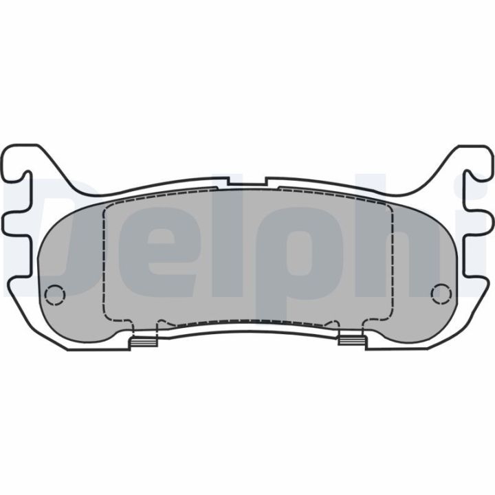 Stabdžių trinkelių rinkinys, diskinis stabdys DELPHI LP1452