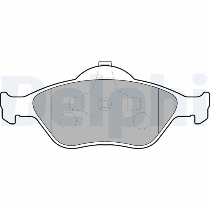 Stabdžių trinkelių rinkinys, stovėjimo stabdys DELPHI LP1469